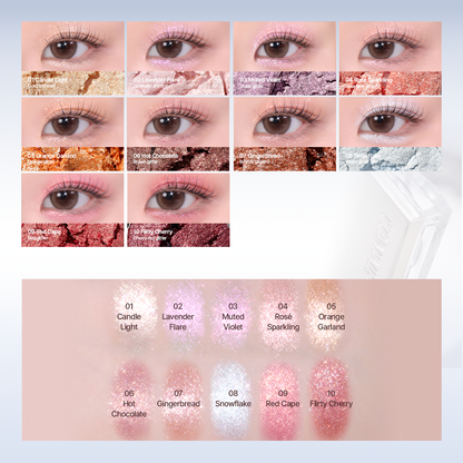 Light On Eyes Shadow Palette_00 Glitter Ornament